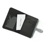 Fashion, accesorii si bijuterii - Femei - Accesorii femei - Portofele femei - Portofel barbatesc, piele naturala, ButicCochet, compartimente multiple, 10x12x2 cm, Negru - PR711 - Infinity.ro