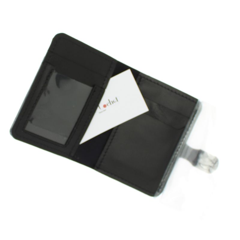 Fashion, accesorii si bijuterii - Femei - Accesorii femei - Portofele femei - Portofel barbatesc, piele naturala, ButicCochet, compartimente multiple, 10x12x2 cm, Negru - PR711 - Infinity.ro