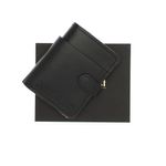 Fashion, accesorii si bijuterii - Femei - Accesorii femei - Portofele femei - Portofel barbatesc, piele naturala, ButicCochet, compartimente multiple, 10x12x2 cm, Negru - PR711 - Infinity.ro