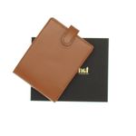 Fashion, accesorii si bijuterii - Femei - Accesorii femei - Portofele femei - Portofel barbatesc, piele naturala, ButicCochet, cu capsa, 13x10x2 cm, Maro - PR713 - Infinity.ro