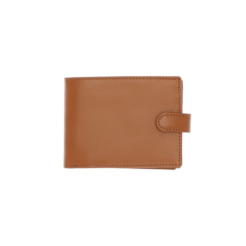 Fashion, accesorii si bijuterii - Femei - Accesorii femei - Portofele femei - Portofel barbatesc, piele naturala, ButicCochet, cu capsa, 13x10x2 cm, Maro - PR713 - Infinity.ro