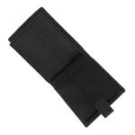 Fashion, accesorii si bijuterii - Femei - Accesorii femei - Portofele femei - Portofel barbatesc, piele naturala, ButicCochet, cu capsa, 13x10x2 cm, Negru - PR712 - Infinity.ro