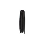 Fashion, accesorii si bijuterii - Femei - Accesorii femei - Portofele femei - Portofel barbatesc, piele naturala, model cusaturi, 9.5 x 12 x 1.5 cm, Negru - PR594 - Infinity.ro