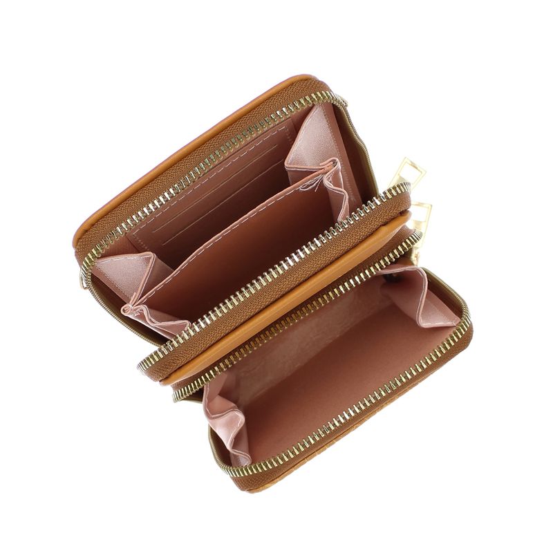 Fashion, accesorii si bijuterii - Femei - Accesorii femei - Portofele femei - Portofel dama, din piele ecologica, ButicCochet, 18 x 11x4 cm, Maro - PR766 - Infinity.ro