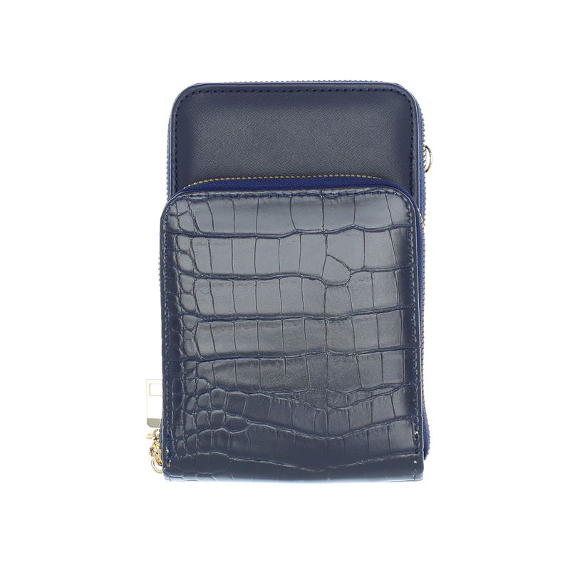 Fashion, accesorii si bijuterii - Femei - Accesorii femei - Portofele femei - Portofel dama, din piele ecologica, ButicCochet, 18 x 11x4 cm, Bleumarin - PR764 - Infinity.ro