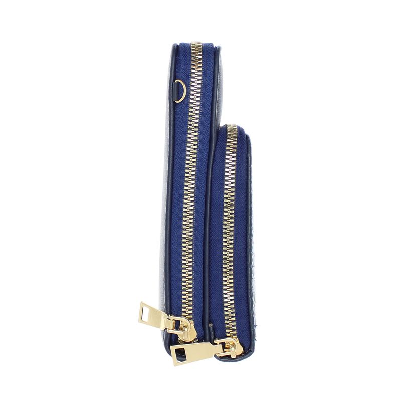 Fashion, accesorii si bijuterii - Femei - Accesorii femei - Portofele femei - Portofel dama, din piele ecologica, ButicCochet, 18 x 11x4 cm, Bleumarin - PR764 - Infinity.ro