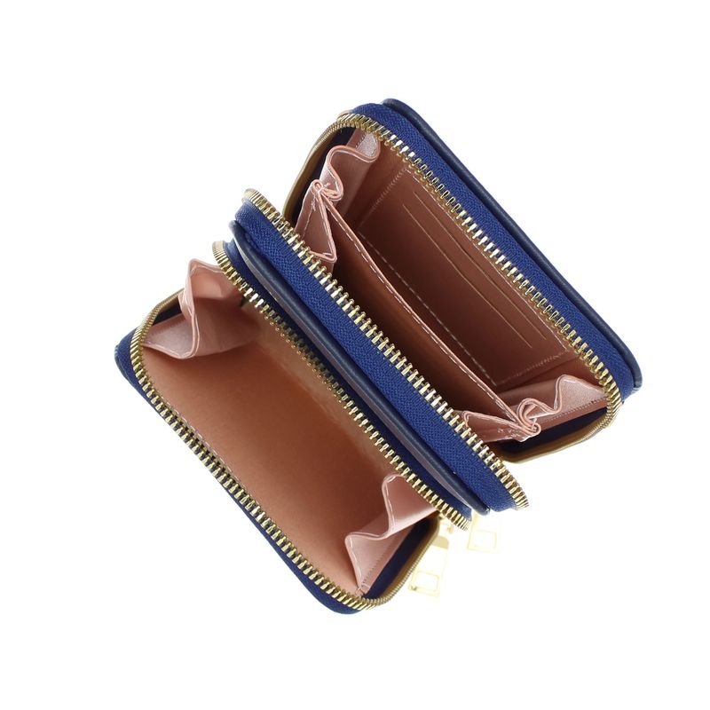 Fashion, accesorii si bijuterii - Femei - Accesorii femei - Portofele femei - Portofel dama, din piele ecologica, ButicCochet, 18 x 11x4 cm, Bleumarin - PR764 - Infinity.ro