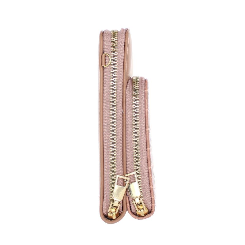 Fashion, accesorii si bijuterii - Femei - Accesorii femei - Portofele femei - Portofel dama, din piele ecologica, ButicCochet, 18 x 11x4 cm, Roz - PR765 - Infinity.ro