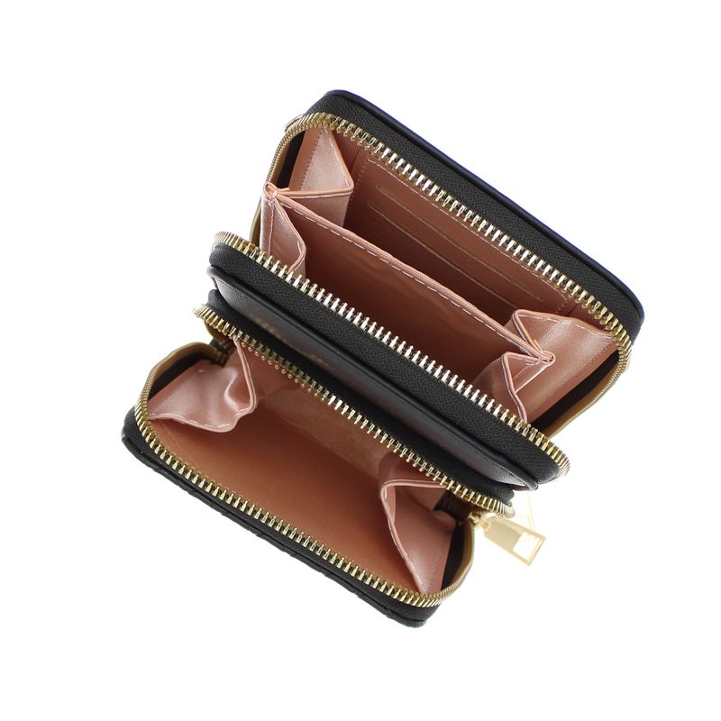 Fashion, accesorii si bijuterii - Femei - Accesorii femei - Portofele femei - Portofel dama, din piele ecologica, ButicCochet, 18 x11x4 cm, Negru - PR768 - Infinity.ro