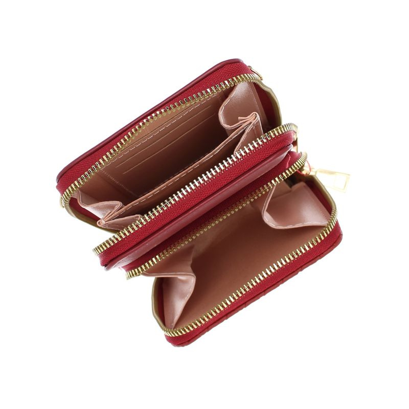 Fashion, accesorii si bijuterii - Femei - Accesorii femei - Portofele femei - Portofel dama, din piele ecologica, ButicCochet, 18 x11x4 cm, Rosu - PR771 - Infinity.ro