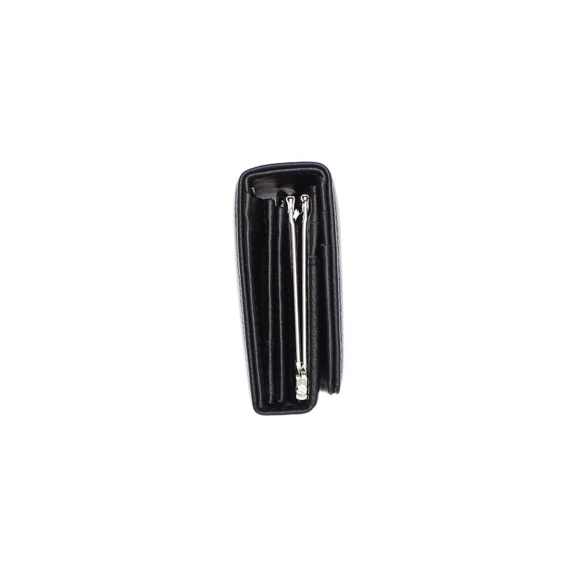 Fashion, accesorii si bijuterii - Femei - Accesorii femei - Portofele femei - Portofel de dama, ButicCochet, din piele ecologica, cu capse magnetice,19x9x3 cm, Negru - PR728 - Infinity.ro