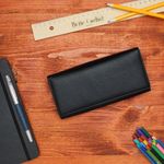 Fashion, accesorii si bijuterii - Femei - Accesorii femei - Portofele femei - Portofel de dama, ButicCochet, din piele ecologica, cu capse magnetice,19x9x3 cm, Negru - PR728 - Infinity.ro
