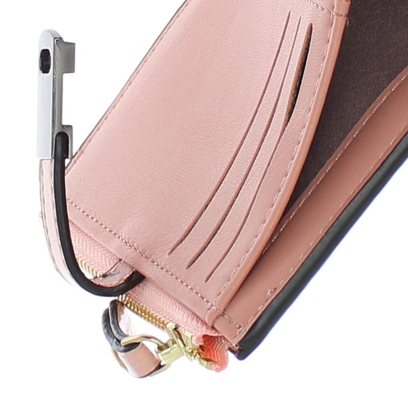 Fashion, accesorii si bijuterii - Femei - Accesorii femei - Portofele femei - Portofel de dama, din piele ecologica, Buticcochet, 12.5x10x2 cm, Roz - PR1010 - Infinity.ro