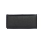 Fashion, accesorii si bijuterii - Femei - Accesorii femei - Portofele femei - Portofel de dama, ButicCochet, din piele ecologica, cu capse magnetice,19x9x3 cm, Negru - PR728 - Infinity.ro