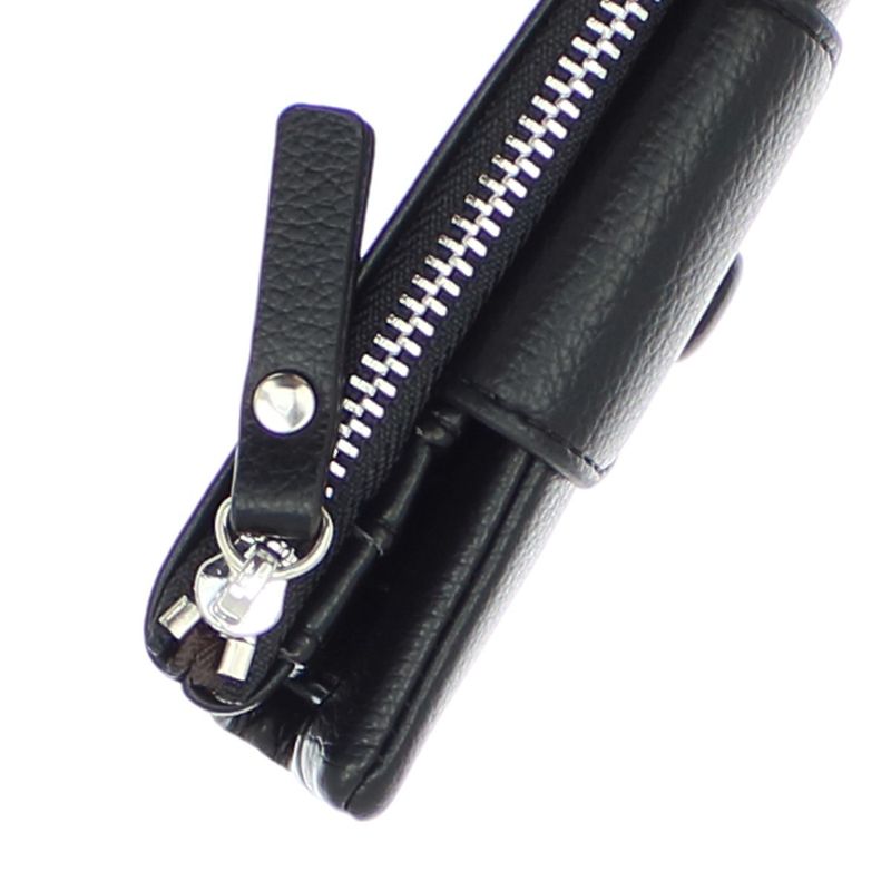 Fashion, accesorii si bijuterii - Femei - Accesorii femei - Portofele femei - Portofel de dama, din piele ecologica, Buticcochet, 12x9x2 cm, Negru - PR1062 - Infinity.ro