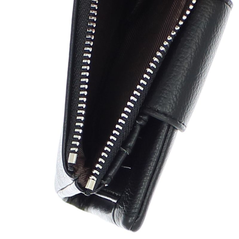 Fashion, accesorii si bijuterii - Femei - Accesorii femei - Portofele femei - Portofel de dama, din piele ecologica, Buticcochet, 12x9x2 cm, Negru - PR1062 - Infinity.ro