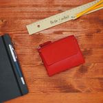 Fashion, accesorii si bijuterii - Femei - Accesorii femei - Portofele femei - Portofel de dama, din piele ecologica, Buticcochet, 13x10x2 cm, Rosu - PR1020 - Infinity.ro