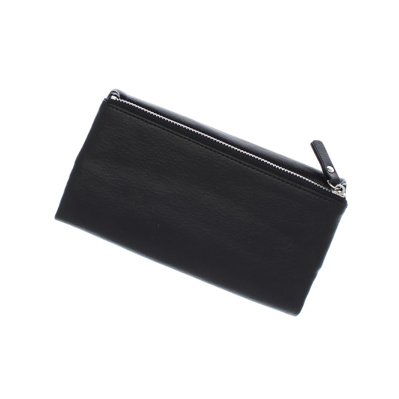 Fashion, accesorii si bijuterii - Femei - Accesorii femei - Portofele femei - Portofel de dama, din piele ecologica, Buticcochet, 19x10x2 cm, Negru - PR1054 - Infinity.ro