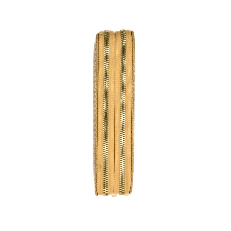 Fashion, accesorii si bijuterii - Femei - Accesorii femei - Portofele femei - Portofel de dama, din piele ecologica, Buticcochet, Bej, cu doua fermoare, 19x10x4 cm - PR458 - Infinity.ro