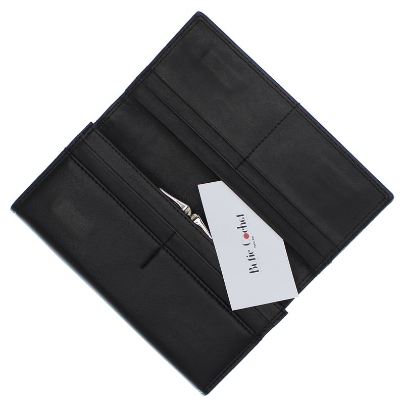 Fashion, accesorii si bijuterii - Femei - Accesorii femei - Portofele femei - Portofel de dama, din piele ecologica, ButicCochet, 19x9x3 cm, Negru - PR662 - Infinity.ro