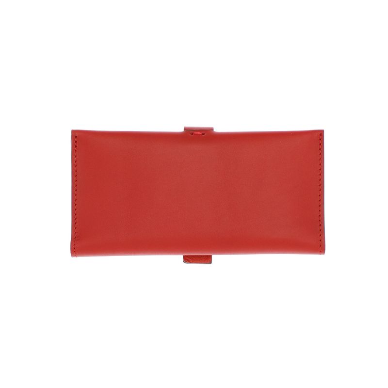 Fashion, accesorii si bijuterii - Femei - Accesorii femei - Portofele femei - Portofel de dama, din piele naturala, ButicCochet, 17x9x2 cm, cu catarama, Rosu - PR708 - Infinity.ro