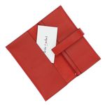 Fashion, accesorii si bijuterii - Femei - Accesorii femei - Portofele femei - Portofel de dama, din piele naturala, ButicCochet, 17x9x2 cm, cu catarama, Rosu - PR708 - Infinity.ro