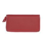 Fashion, accesorii si bijuterii - Femei - Accesorii femei - Portofele femei - Portofel de dama, din piele ecologica, ButicCochet, cu doua fermoare, 19x10x4 cm, Rosu - PR724 - Infinity.ro
