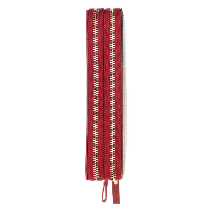 Fashion, accesorii si bijuterii - Femei - Accesorii femei - Portofele femei - Portofel de dama, din piele ecologica, ButicCochet, cu doua fermoare, 19x10x4 cm, Rosu - PR724 - Infinity.ro