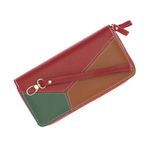 Fashion, accesorii si bijuterii - Femei - Accesorii femei - Portofele femei - Portofel de dama, din piele ecologica, ButicCochet, cu doua fermoare, 19x10x4 cm, Rosu - PR724 - Infinity.ro