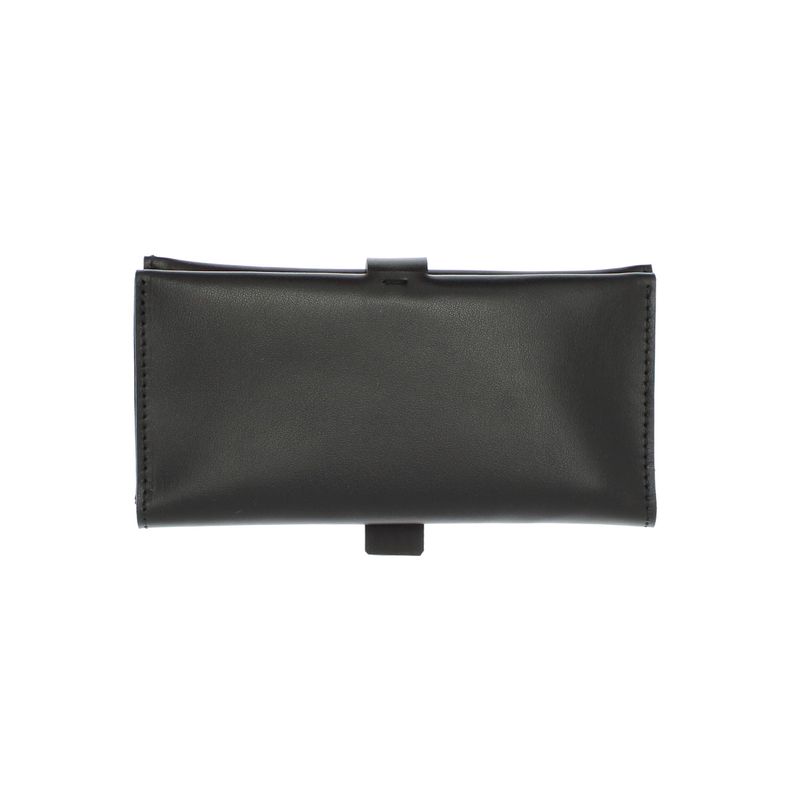 Fashion, accesorii si bijuterii - Femei - Accesorii femei - Portofele femei - Portofel de dama, din piele naturala, ButicCochet, 17x9x2 cm, cu catarama,  Negru - PR707 - Infinity.ro