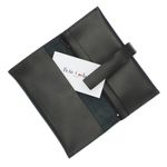 Fashion, accesorii si bijuterii - Femei - Accesorii femei - Portofele femei - Portofel de dama, din piele naturala, ButicCochet, 17x9x2 cm, cu catarama,  Negru - PR707 - Infinity.ro