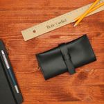 Fashion, accesorii si bijuterii - Femei - Accesorii femei - Portofele femei - Portofel de dama, din piele naturala, ButicCochet, 17x9x2 cm, cu catarama,  Negru - PR707 - Infinity.ro