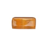 Fashion, accesorii si bijuterii - Femei - Accesorii femei - Portofele femei - Portofel de dama, din piele naturala, model cu aligator 3D, 18.5 x 9 x 3.5 cm,  Bej - PR899 - Infinity.ro
