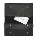 Fashion, accesorii si bijuterii - Femei - Accesorii femei - Portofele femei - Portofel de dama, din piele naturala, ButicCochet, 20x10x2 cm, cu capse, Negru - PR705 - Infinity.ro