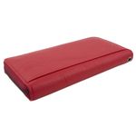 Fashion, accesorii si bijuterii - Femei - Accesorii femei - Portofele femei - Portofel de dama, Tita, din piele naturala, Rosu cu bareta detasabila, 19 x 10 x 2.5 cm - PR235 - Infinity.ro
