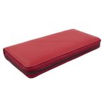 Fashion, accesorii si bijuterii - Femei - Accesorii femei - Portofele femei - Portofel de dama, Tita, din piele naturala, Rosu cu bareta detasabila, 19 x 10 x 2.5 cm - PR235 - Infinity.ro