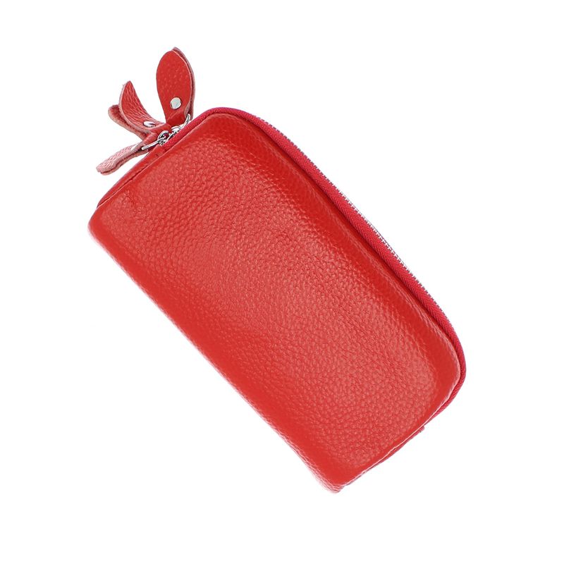 Fashion, accesorii si bijuterii - Femei - Accesorii femei - Portofele femei - Portofel stil borseta, de mana, din piele naturala, ButicCochet, 17 x 9 x 5 cm, Rosu - PR894 - Infinity.ro
