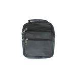 Fashion, accesorii si bijuterii - Barbati - Accesorii barbati - Genti si rucsacuri barbati - Geanta barbateasca, de umar, din piele naturala, ButicCochet, 16 x 19 x 3 cm, Negru - GNM49 - Infinity.ro