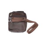 Fashion, accesorii si bijuterii - Barbati - Accesorii barbati - Genti si rucsacuri barbati - Geanta barbateasca, de umar, din piele naturala, ButicCochet, 16 x 19 x 3 cm, Maro inchis - GNM50 - Infinity.ro