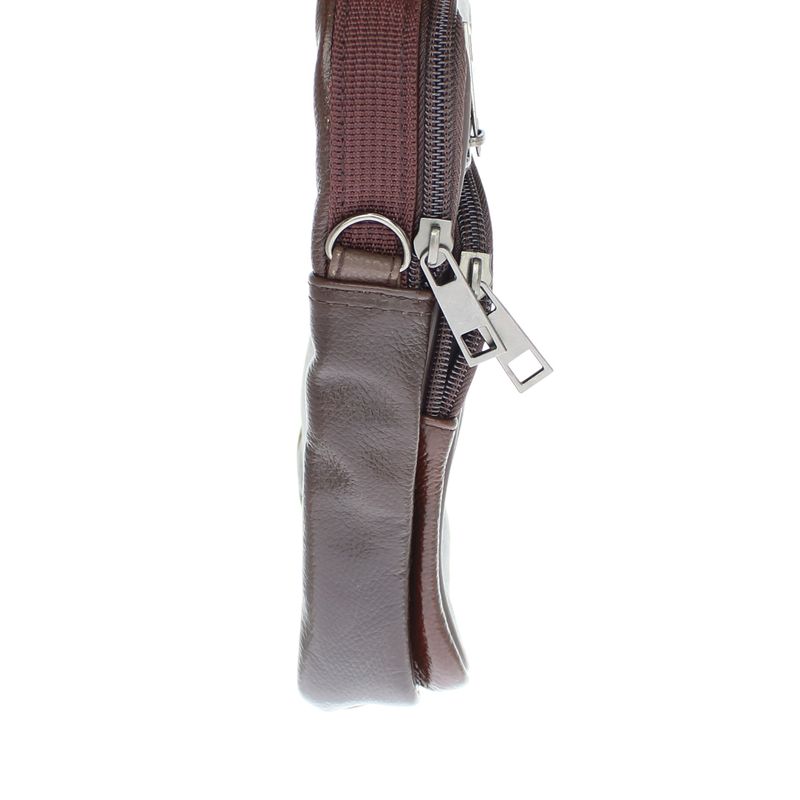 Fashion, accesorii si bijuterii - Barbati - Accesorii barbati - Genti si rucsacuri barbati - Geanta barbateasca, de umar, din piele naturala, ButicCochet, 16 x 19 x 3 cm, Maro inchis - GNM50 - Infinity.ro