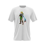 Fashion, accesorii si bijuterii - Barbati - Imbracaminte - Tricouri si bluze barbati - Tricou barbati Legend of Zelda Link Hyrule Roblox, alb, marime 2XL - Infinity.ro