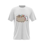 Fashion, accesorii si bijuterii - Barbati - Imbracaminte - Tricouri si bluze barbati - Tricou barbati Pusheen Cat Plush Unicorn Pisica Dragobete Gift, alb, marime 2XL - Infinity.ro