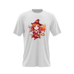 Fashion, accesorii si bijuterii - Barbati - Imbracaminte - Tricouri si bluze barbati - Tricou barbati Dota 2 Lina Slayer Hero Fan Art Chibi, alb, marime 2XL - Infinity.ro