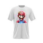 Fashion, accesorii si bijuterii - Barbati - Imbracaminte - Tricouri si bluze barbati - Tricou barbati Super Mario Bros Batut Sange 3D Odyssey, alb, marime 2XL - Infinity.ro