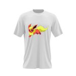 Fashion, accesorii si bijuterii - Barbati - Imbracaminte - Tricouri si bluze barbati - Tricou barbati Pokemon Flareon Tiktok Creator, alb, marime 2XL - Infinity.ro