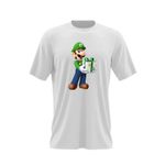 Fashion, accesorii si bijuterii - Barbati - Imbracaminte - Tricouri si bluze barbati - Tricou barbati Super Mario Bros Luigi Gift Odyssey, alb, marime 2XL - Infinity.ro