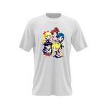 Fashion, accesorii si bijuterii - Barbati - Imbracaminte - Tricouri si bluze barbati - Tricou barbati Sailor Moon 5 Crew Gang Chibi Bebe Anime, alb, marime 2XL - Infinity.ro