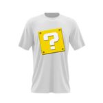 Fashion, accesorii si bijuterii - Barbati - Imbracaminte - Tricouri si bluze barbati - Tricou barbati Super Mario Bros Question Mark Odyssey, alb, marime 2XL - Infinity.ro