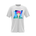 Fashion, accesorii si bijuterii - Barbati - Imbracaminte - Tricouri si bluze barbati - Tricou barbati Saiki Kusuo Life Anime Manga, alb, marime 2XL - Infinity.ro