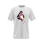 Fashion, accesorii si bijuterii - Barbati - Imbracaminte - Tricouri si bluze barbati - Tricou barbati Sailor Moon Marte Anime Girl Manga, alb, marime 2XL - Infinity.ro